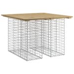 vidaXL Záhradný stôl, gabiónový dizajn, 100x102x72 cm, impregnované drevo, borovica – Obrázok 2