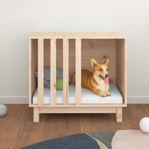 vidaXL Psia búda 70x50x62 cm borovicový masív – Obrázok 3