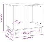 vidaXL Psia búda 70x50x62 cm borovicový masív – Obrázok 8