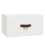vidaXL Nástenný nočný stolík biely 40x29,5x22 cm – Obrázok 2