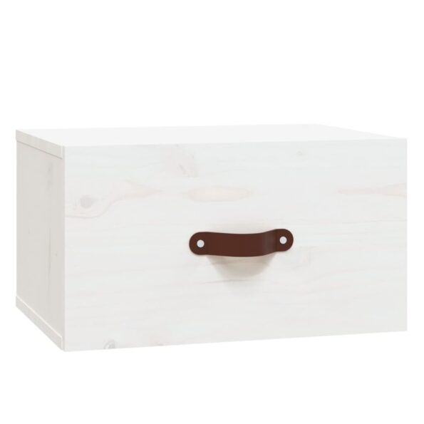 vidaXL Nástenný nočný stolík biely 40x29,5x22 cm – Obrázok 2