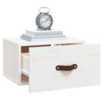 vidaXL Nástenný nočný stolík biely 40x29,5x22 cm – Obrázok 4