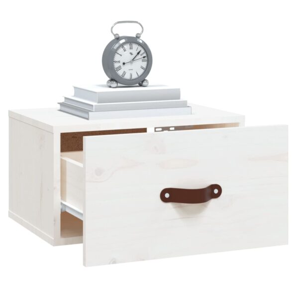 vidaXL Nástenný nočný stolík biely 40x29,5x22 cm – Obrázok 4