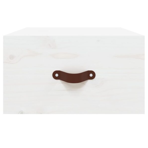 vidaXL Nástenný nočný stolík biely 40x29,5x22 cm – Obrázok 5