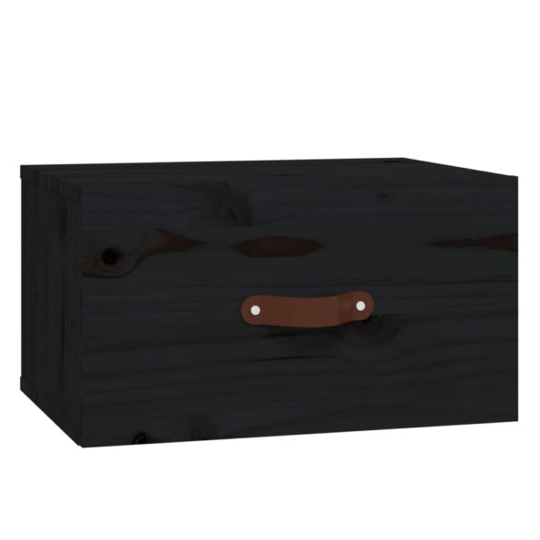vidaXL Nástenné nočné stolíky 2 ks čierne 40x29,5x22 cm – Obrázok 5