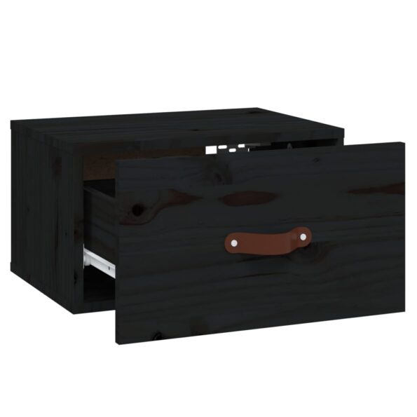 vidaXL Nástenné nočné stolíky 2 ks čierne 40x29,5x22 cm – Obrázok 8