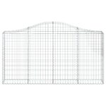vidaXL Oblúkové gabiónové koše 12 ks 200x30x100/120cm pozinkov. železo – Obrázok 4
