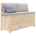 vidaXL Lavička 110x41x76,5 cm masívne borovicové drevo – Obrázok 4