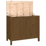 vidaXL Kôš na bielizeň medovohnedý 88,5x44x76 cm masívna borovica – Obrázok 2