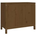 vidaXL Kôš na bielizeň medovohnedý 88,5x44x76 cm masívna borovica – Obrázok 5