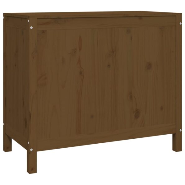 vidaXL Kôš na bielizeň medovohnedý 88,5x44x76 cm masívna borovica – Obrázok 5