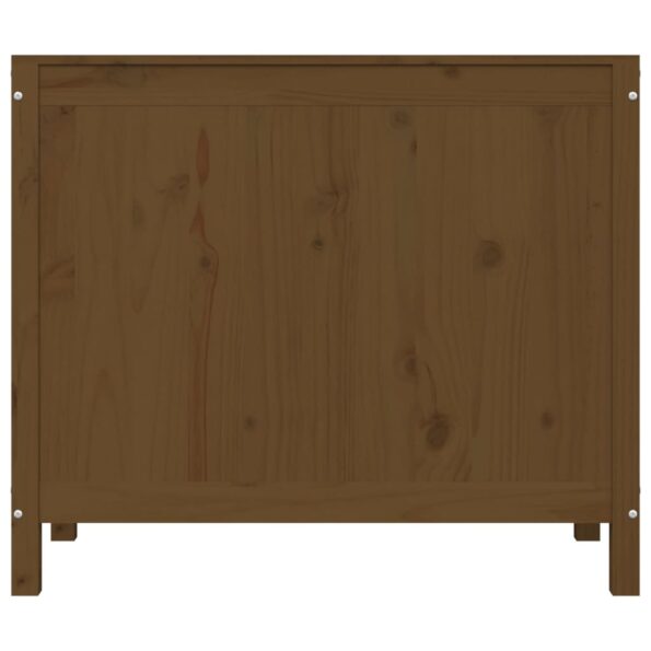 vidaXL Kôš na bielizeň medovohnedý 88,5x44x76 cm masívna borovica – Obrázok 6