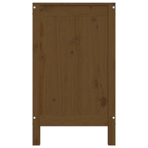 vidaXL Kôš na bielizeň medovohnedý 88,5x44x76 cm masívna borovica – Obrázok 7