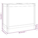 vidaXL Kôš na bielizeň medovohnedý 88,5x44x76 cm masívna borovica – Obrázok 10