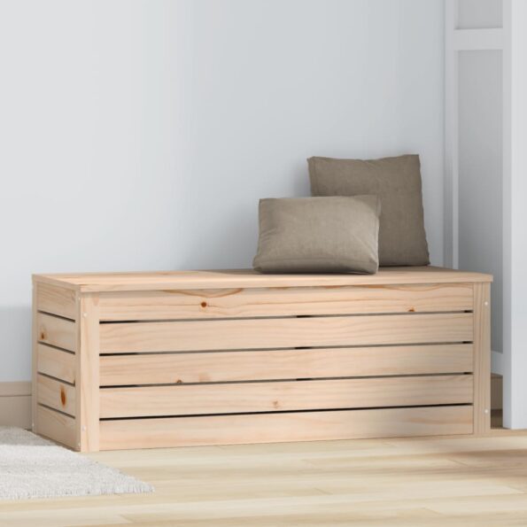 vidaXL Úložný box 89x36,5x33 cm masívna borovica – Obrázok 3