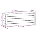 vidaXL Úložný box 89x36,5x33 cm masívna borovica – Obrázok 10
