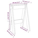 vidaXL Sedadlá 2 ks medovo-hnedé 40x40x60 cm masív borovica – Obrázok 9