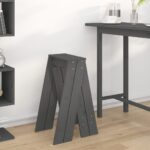 VidaXL Sedadlá 2 ks sivé 40x40x75 cm borovicový masív – Obrázok 3