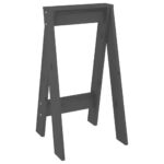 VidaXL Sedadlá 2 ks sivé 40x40x75 cm borovicový masív – Obrázok 4