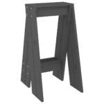 VidaXL Sedadlá 2 ks sivé 40x40x75 cm borovicový masív – Obrázok 5