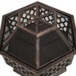 vidaXL Rustikálne prenosné ohnisko s kutáčom 62x54x56 cm XXL oceľ – Obrázok 5