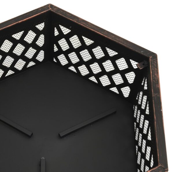 vidaXL Rustikálne prenosné ohnisko s kutáčom 62x54x56 cm XXL oceľ – Obrázok 6