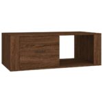 vidaXL Konferenčný stolík hnedý dub 100x50,5x35 cm spracované drevo – Obrázok 2