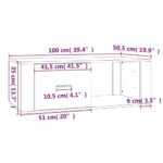 vidaXL Konferenčný stolík hnedý dub 100x50,5x35 cm spracované drevo – Obrázok 11