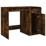 vidaXL Stôl dymový dub 100x49x75 cm spracované drevo – Obrázok 7