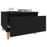 vidaXL Bočný stolík čierny 50x46x35 cm spracované drevo – Obrázok 5