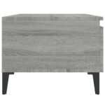 vidaXL Bočný stolík sivý sonoma 50x46x35 cm spracované drevo – Obrázok 8