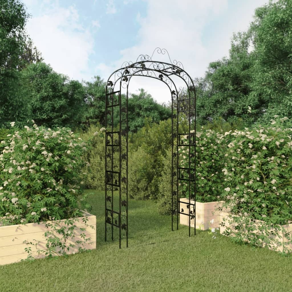 VXL8720845670368_m_en_hd_1.jpg vidaXL Záhradné oblúky čierne 116x45x240 cm oceľ – Obrázok 1