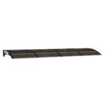 vidaXL Strieška na dvere čierna 350x100 cm polykarbonát – Obrázok 2