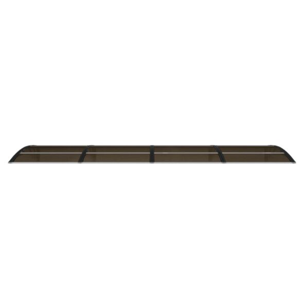 vidaXL Strieška na dvere čierna 350x100 cm polykarbonát – Obrázok 3