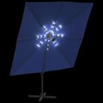 vidaXL LED konzolový slnečník azúrovomodrý 400x300 cm – Obrázok 4