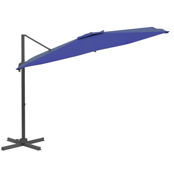 vidaXL LED konzolový slnečník azúrovomodrý 400x300 cm – Obrázok 5