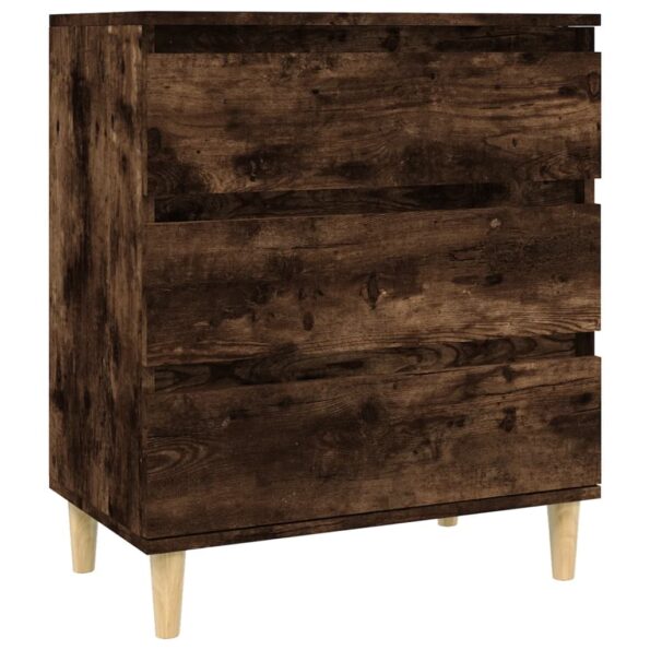 vidaXL Komoda dymový dub 60x35x70 cm spracované drevo – Obrázok 2