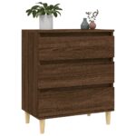 vidaXL Komoda hnedý dub 60x35x70 cm spracované drevo – Obrázok 4