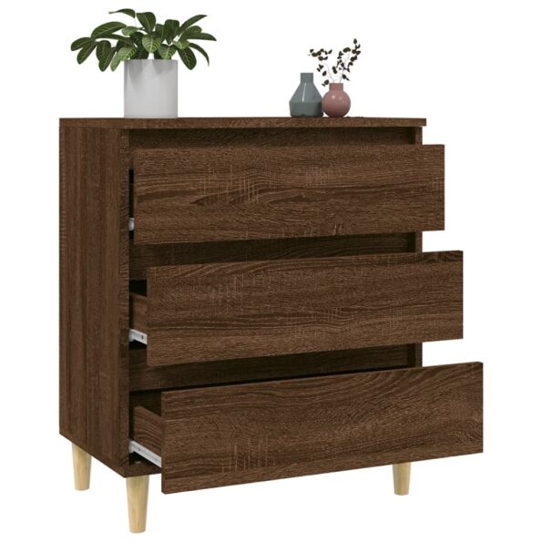 vidaXL Komoda hnedý dub 60x35x70 cm spracované drevo – Obrázok 5