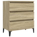 vidaXL Komoda dub sonoma 60x35x70 cm spracované drevo – Obrázok 2