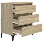 vidaXL Komoda dub sonoma 60x35x70 cm spracované drevo – Obrázok 7