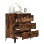 vidaXL Komoda dymový dub 60x35x70 cm spracované drevo – Obrázok 4
