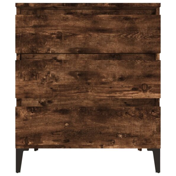 vidaXL Komoda dymový dub 60x35x70 cm spracované drevo – Obrázok 5