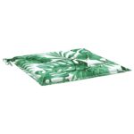 vidaXL Podložky na stoličku 6 ks vzor listov 50x50x4 cm látka – Obrázok 4