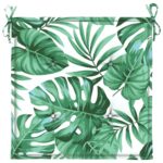 vidaXL Podložky na stoličku 6 ks vzor listov 50x50x4 cm látka – Obrázok 5