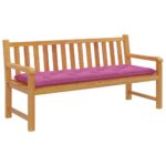 vidaXL Podložka na záhradnú lavičku 150x50x7 cm, oxfordská látka – Obrázok 3