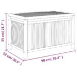 vidaXL Záhradný úložný box 90x52x55 cm bambus – Obrázok 8