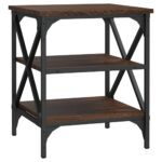 vidaXL Bočné stolíky 2 ks hnedý dub 40x42x50 spracované drevo – Obrázok 5