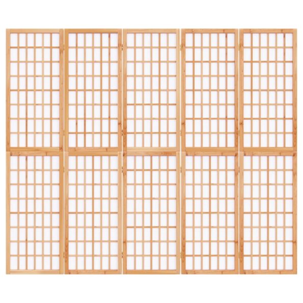 vidaXL Skladací paraván so 5 panelmi japonský štýl 200x170 cm – Obrázok 3