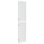 vidaXL Skladací paraván s 3 panelmi, japonský štýl 120x170 cm biely – Obrázok 4